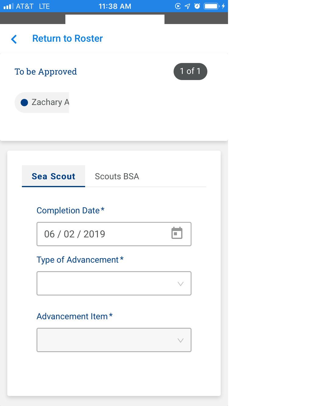Recording Scouts BSA Advancements for Crews and Ship Members (IA