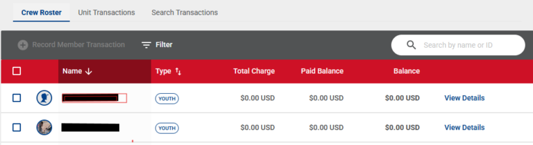 Payment Logs - Scoutbook Knowledge Base