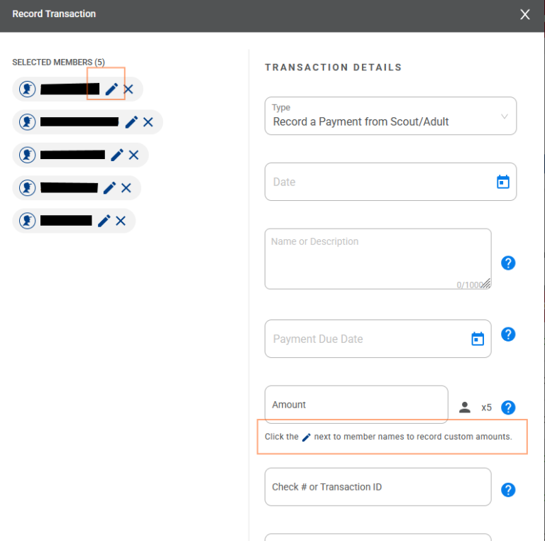 Payment Logs - Scoutbook Knowledge Base
